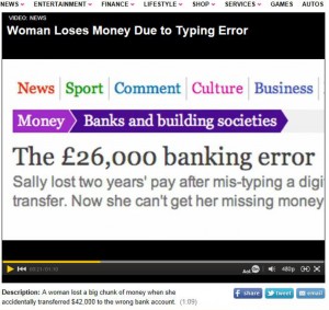 Banking Error