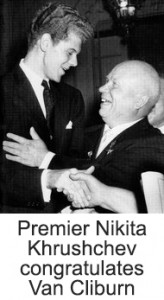 Khrushchev congratulates Cliburn