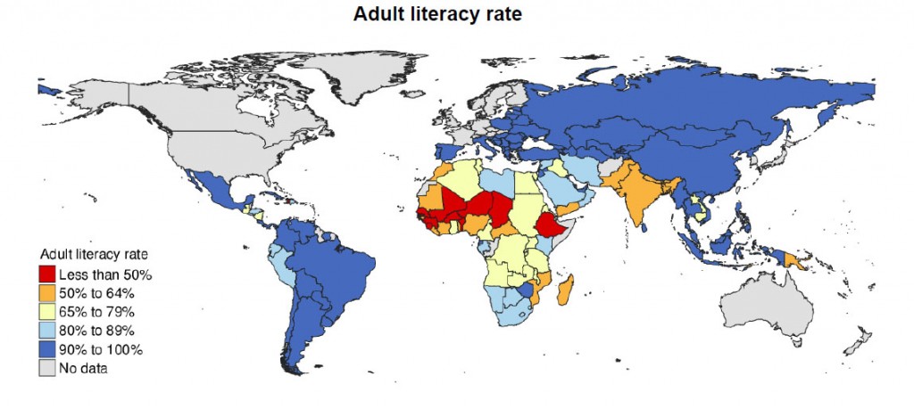 Adult Literacy Rates in the World