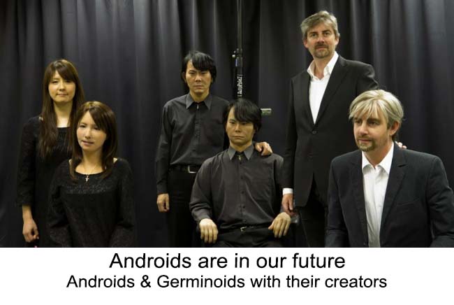 android-germinoids with their creators