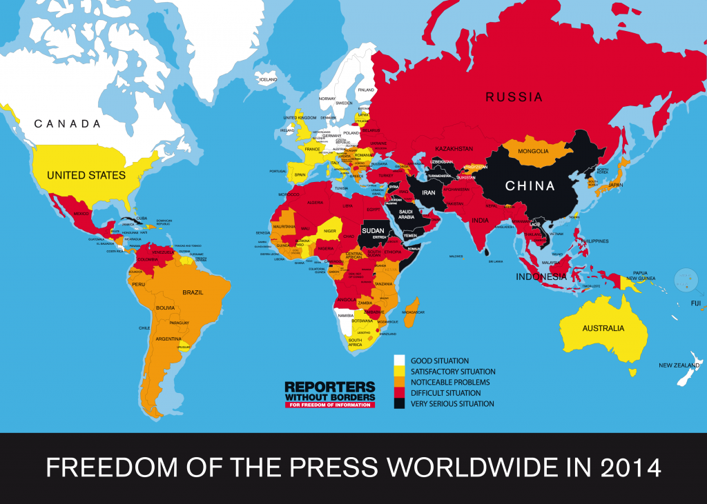 Freedom of the Press World Wide 2014