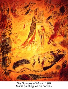 Marc Chagall mural "The Sources of Music"